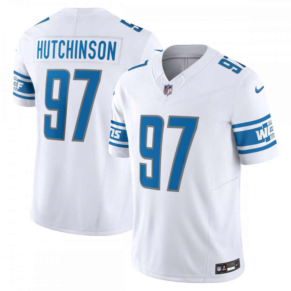 Aidan Hutchinson Detroit Lions Nike Vapor F.U.S.E. Limited Jersey - White-Profan Arena